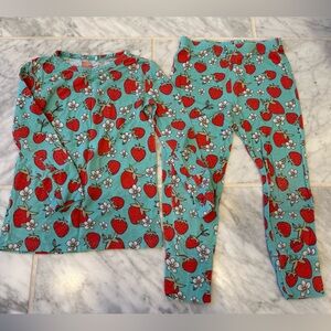 Posh Peanut Strawberry Print Pajamas